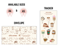 Coffee savings (tracker & envelope)