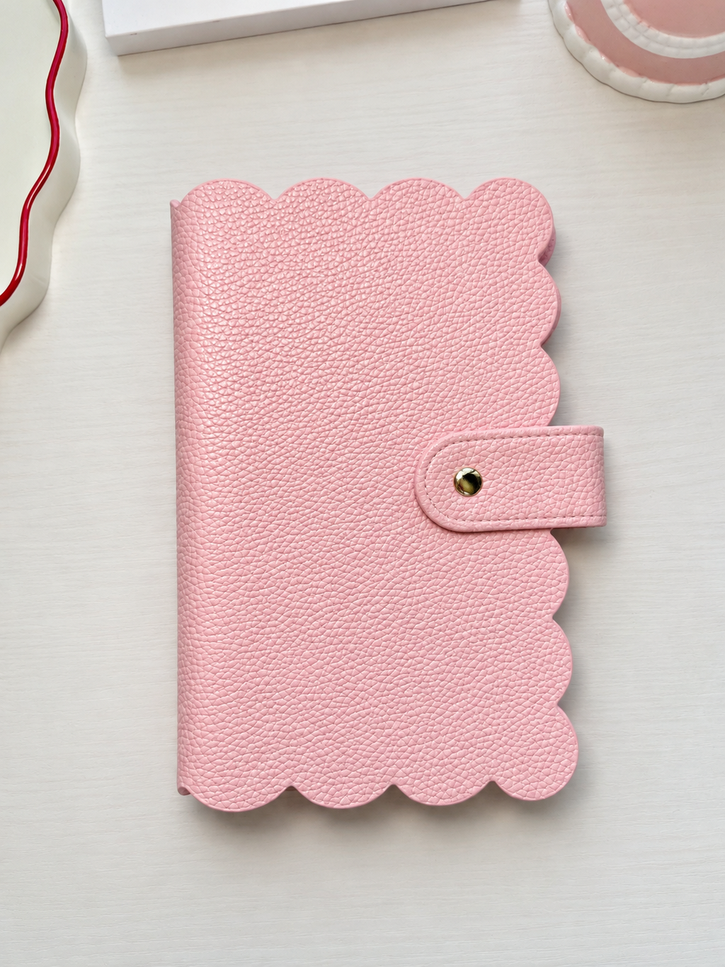 Flower edge Binder Pink