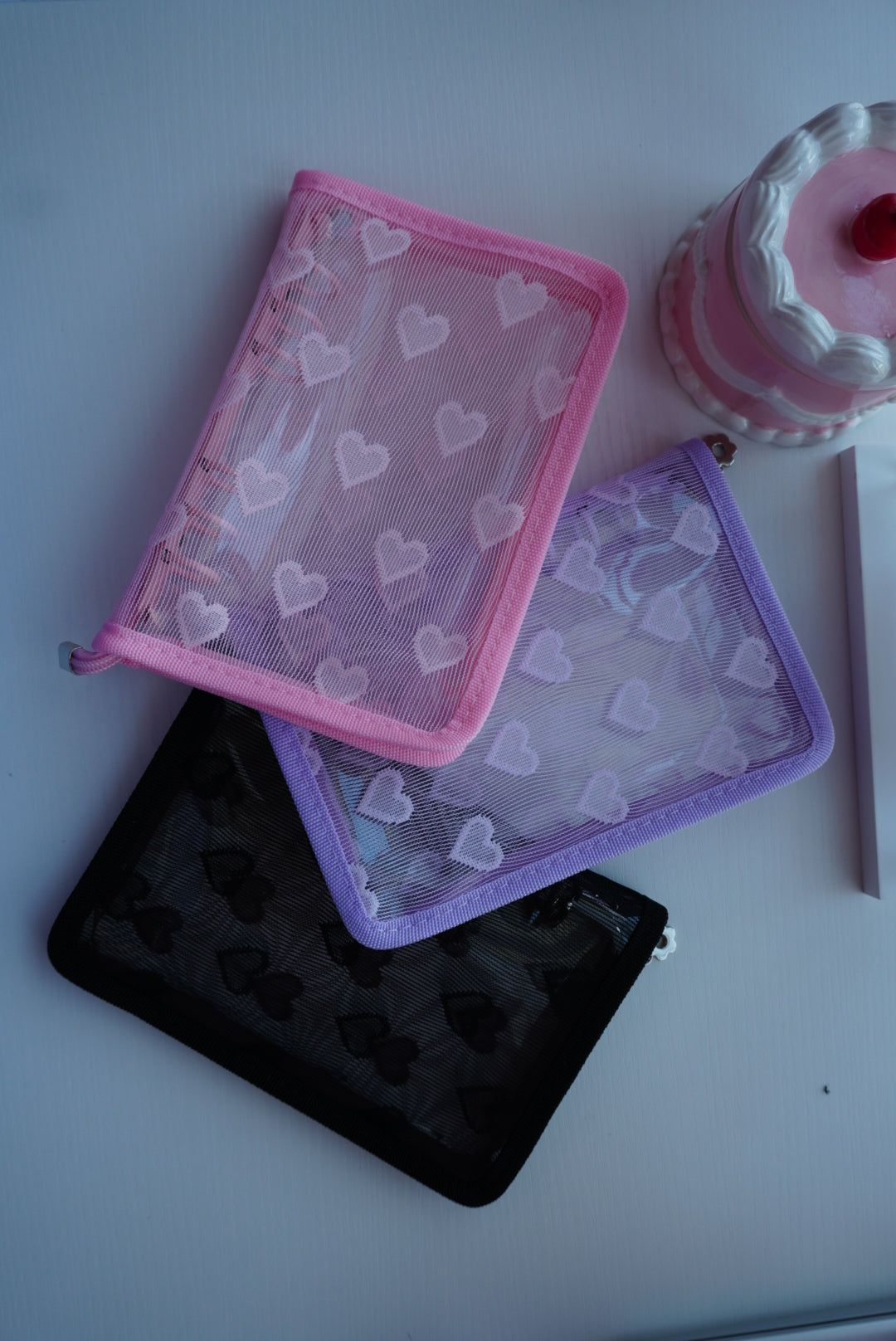 A6 Lace heart binder