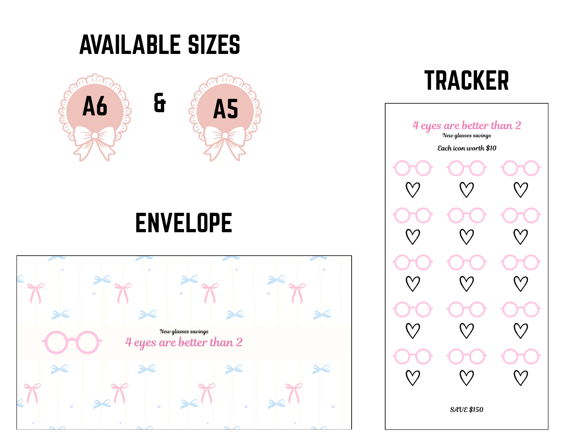 New glasses (tracker and envelope)