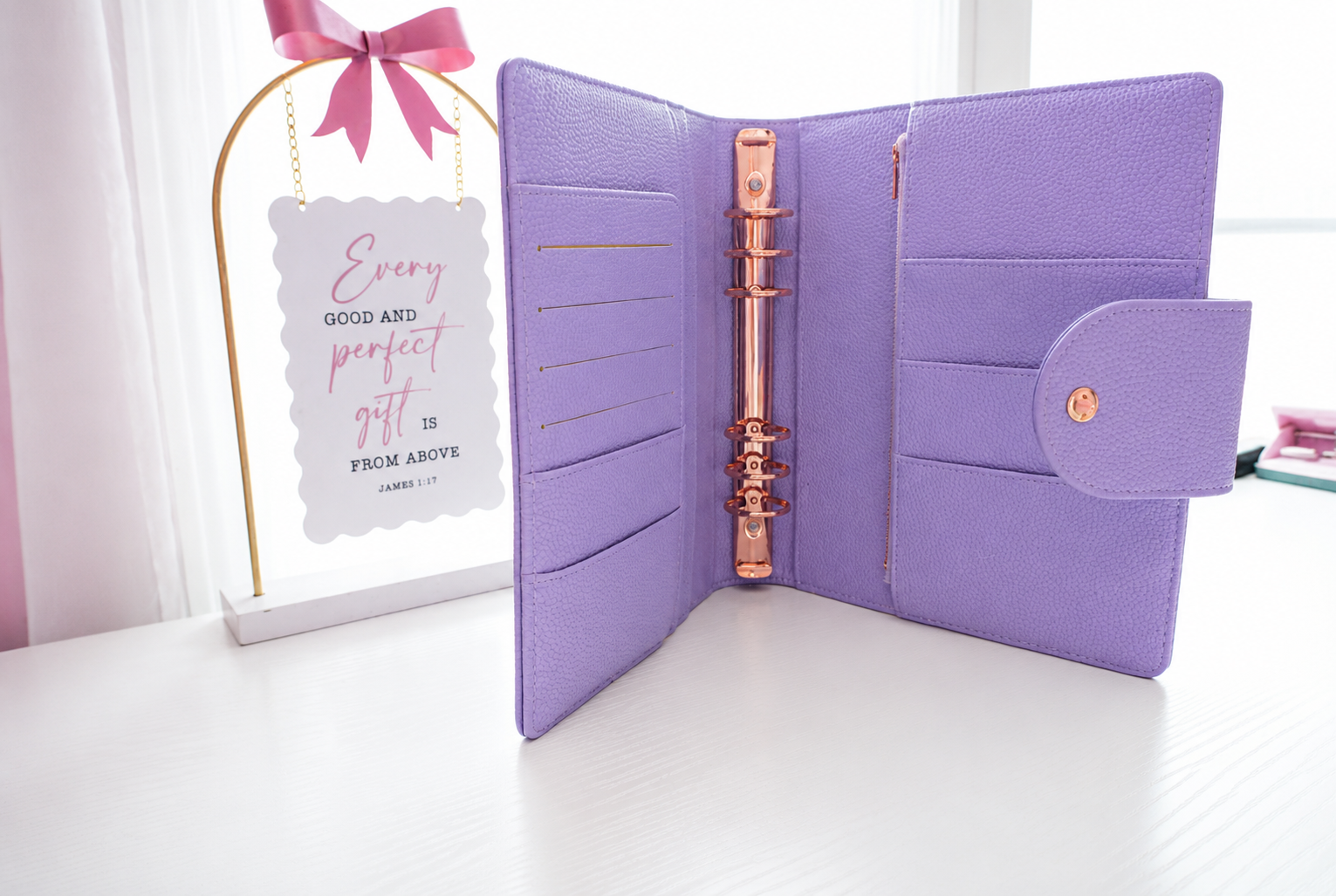 Lavender Lush A5 Binder