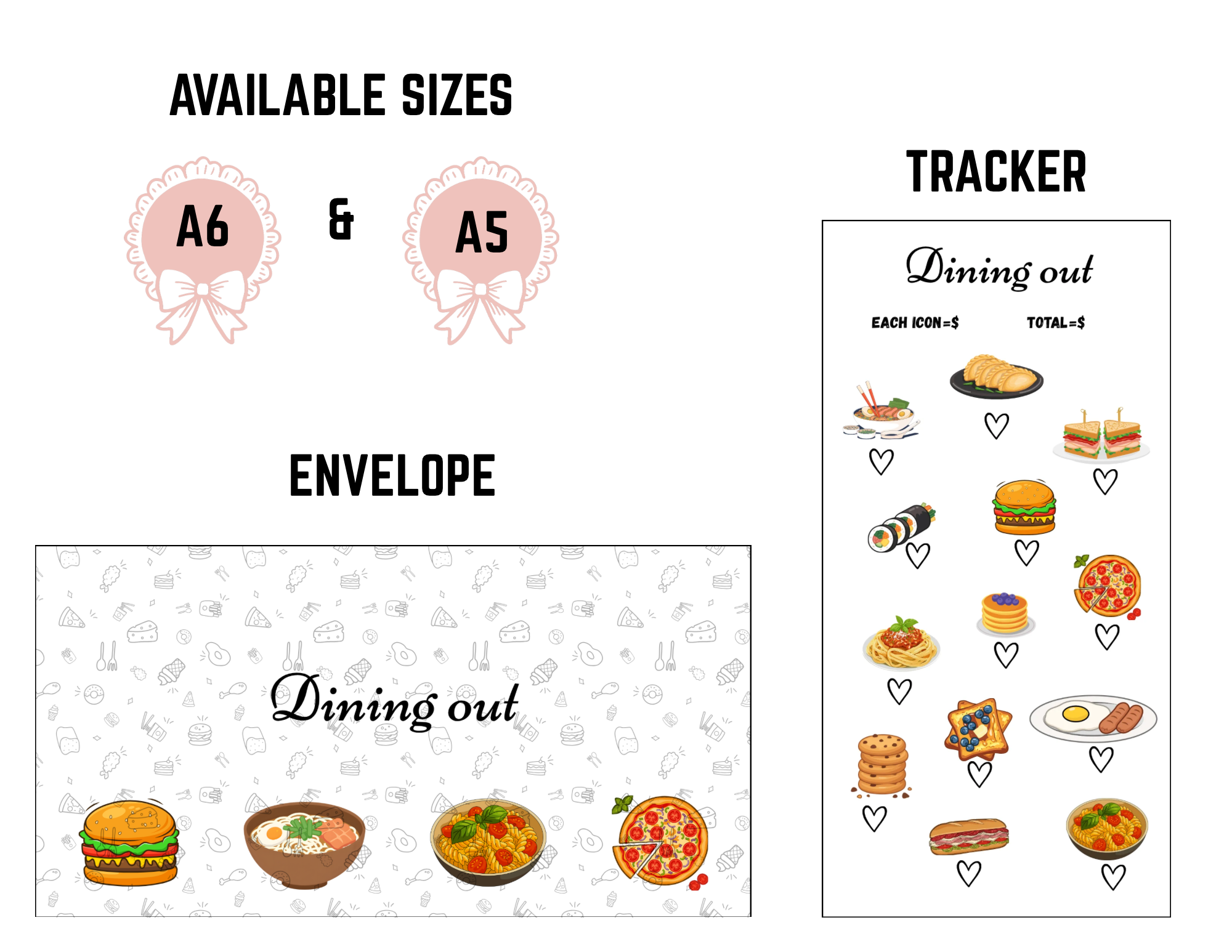 Dining out(tracker and envelope)