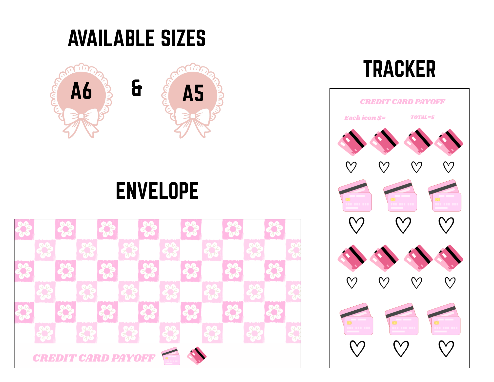 Credit card payoff (tracker and envelope)