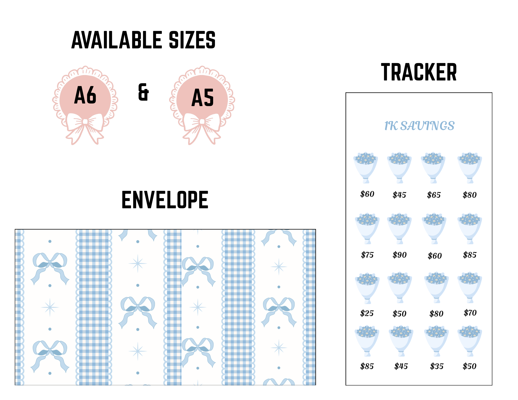 1K savings (tracker and envelope)